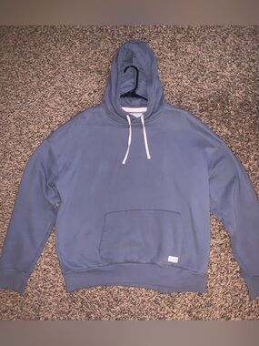 Hollister Men's Blue Oversized Hoodie Sweatshirt - Casual Pullover